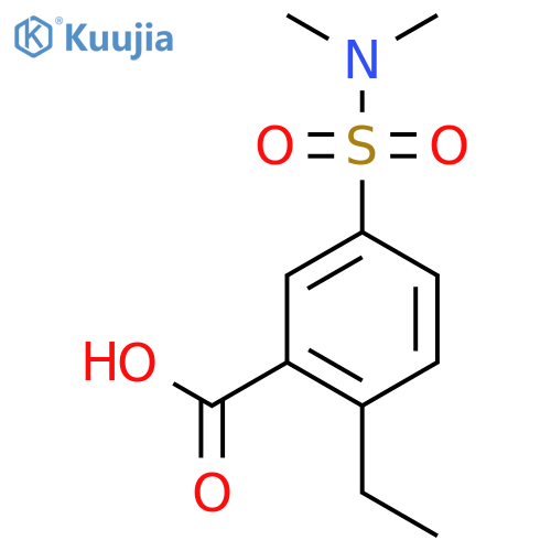 5-(Dimethylsulfamoyl)-2-ethylbenzoic acid structure