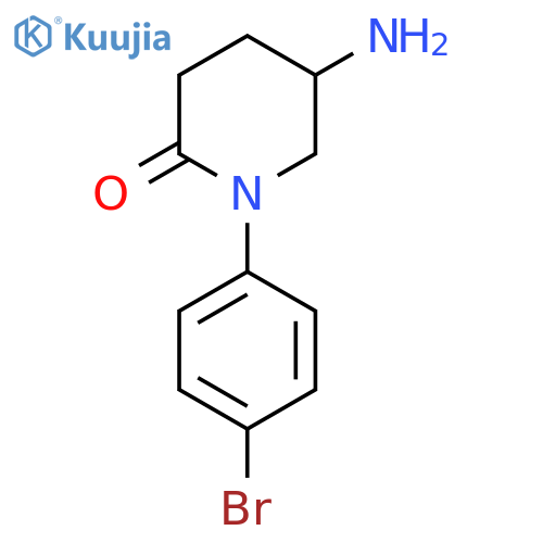 5-Amino-1-(4-bromophenyl)piperidin-2-one structure