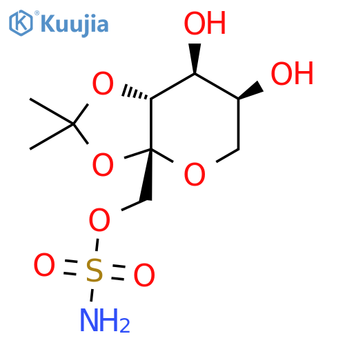 ((3aR,6S,7S,7aR)-6,7-Dihydroxy-2,2-dimethyltetrahydro-3aH-1,3dioxolo4,5-bpyran-3a-yl)methyl Sulfamate structure