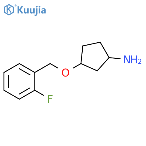 3-(2-Fluorobenzyl)oxypyrrolidinehydrochloride structure