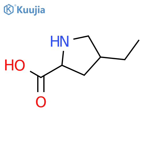 4-Ethylpyrrolidine-2-carboxylic acid structure