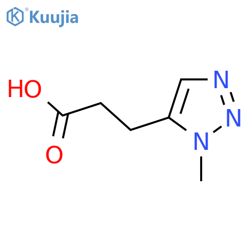 3-(1-methyl-1H-1,2,3-triazol-5-yl)propanoic acid structure