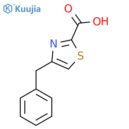 4-Benzyl-1,3-thiazole-2-carboxylic acid structure