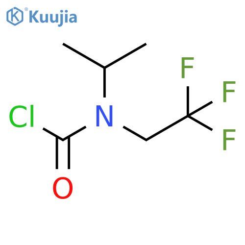 N-(propan-2-yl)-N-(2,2,2-trifluoroethyl)carbamoyl chloride structure