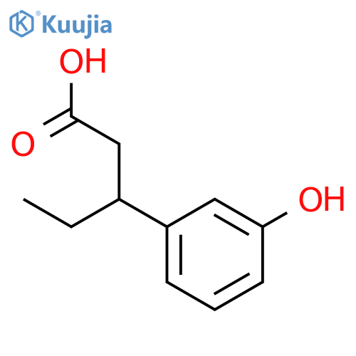3-(3-Hydroxyphenyl)pentanoic acid structure
