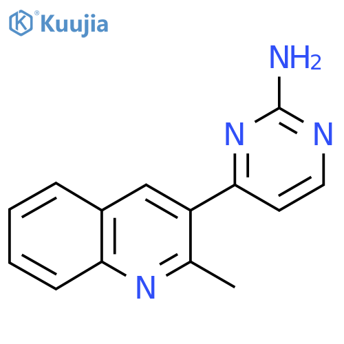 4-(2-Methylquinolin-3-YL)pyrimidin-2-amine structure