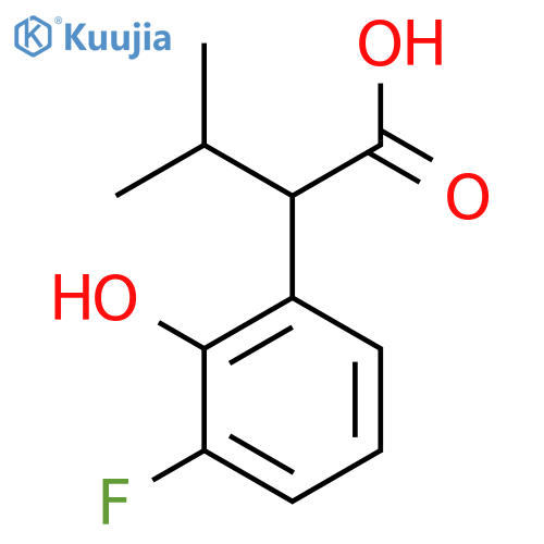 2-(3-fluoro-2-hydroxyphenyl)-3-methylbutanoic acid structure