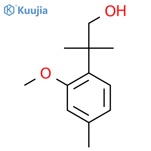 2-(2-methoxy-4-methylphenyl)-2-methylpropan-1-ol structure
