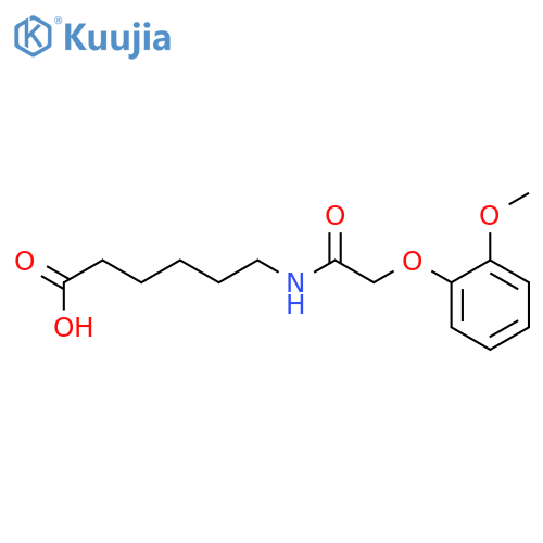 Hexanoic acid, 6-[[(2-methoxyphenoxy)acetyl]amino]- structure