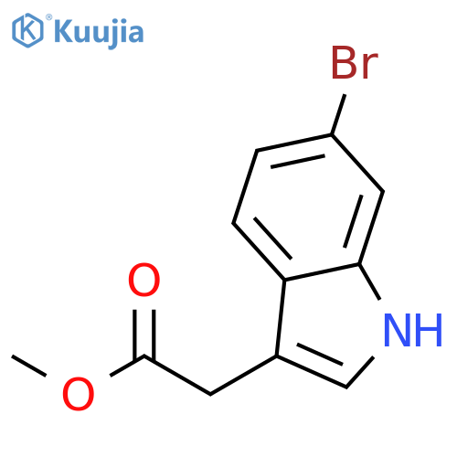 Methyl 2-(6-bromo-1H-indol-3-yl)acetate structure