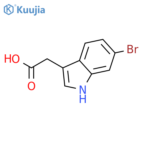 2-(6-Bromo-1H-indol-3-yl)acetic acid structure