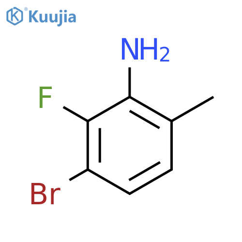 3-Bromo-2-fluoro-6-methylaniline structure