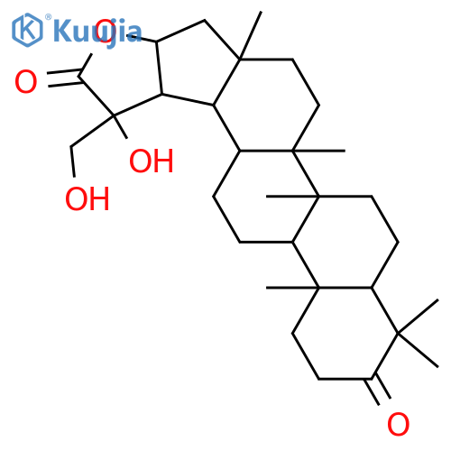 Lupan-29-oic acid,20,21,30-trihydroxy-3-oxo-, g-lactone, (21a)- (9CI) structure