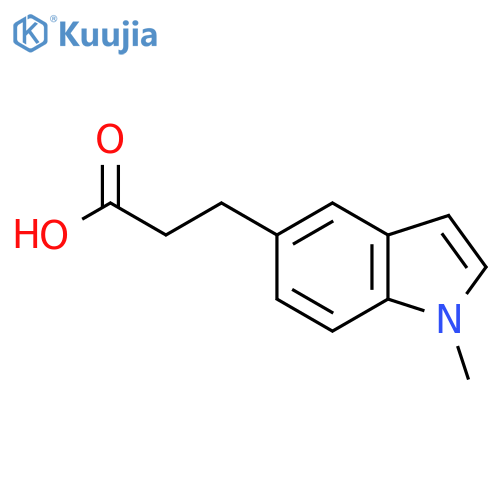 3-(1-methyl-1H-indol-5-yl)propanoic acid structure