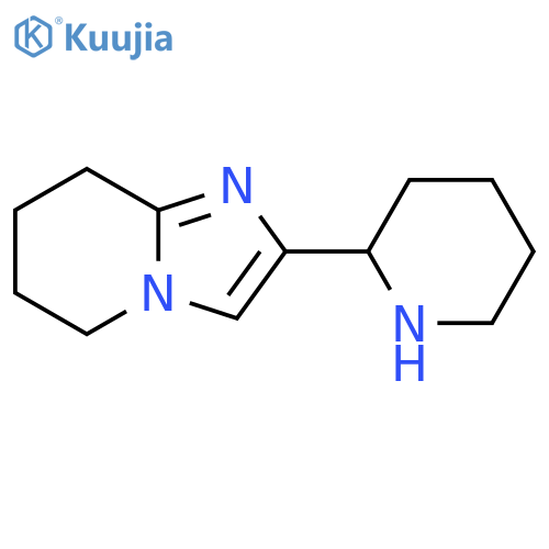 2-{5H,6H,7H,8H-imidazo1,2-apyridin-2-yl}piperidine structure