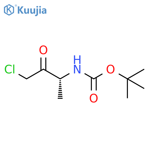 tert-butyl N-(2R)-4-chloro-3-oxobutan-2-ylcarbamate structure