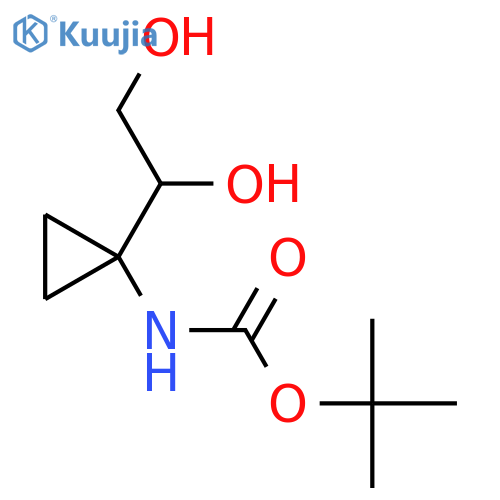 tert-butyl N-1-(1,2-dihydroxyethyl)cyclopropylcarbamate structure