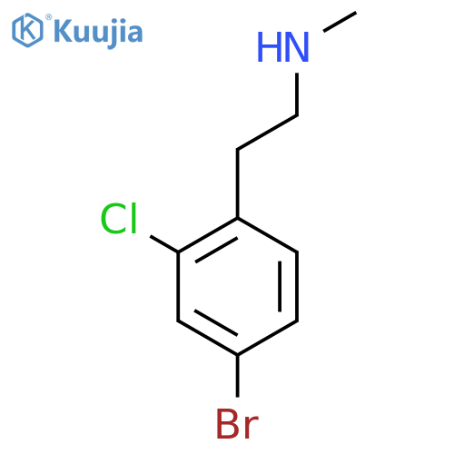 2-(4-bromo-2-chlorophenyl)ethyl(methyl)amine structure