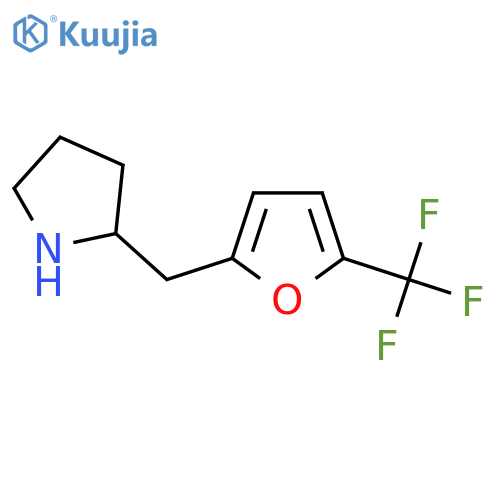 2-{5-(trifluoromethyl)furan-2-ylmethyl}pyrrolidine structure