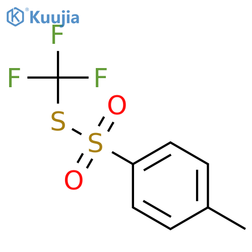 Benzenesulfonothioicacid, 4-methyl-, S-(trifluoromethyl) ester structure