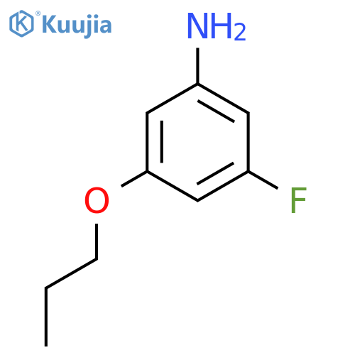 3-Fluoro-5-propoxyaniline structure