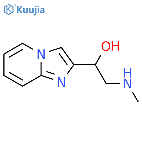 1-{imidazo1,2-apyridin-2-yl}-2-(methylamino)ethan-1-ol structure