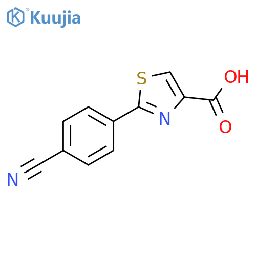2-(4-cyanophenyl)thiazole-4-carboxylic acid structure