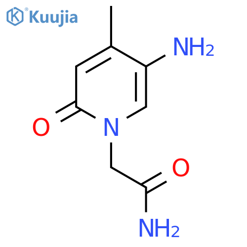 2-(5-amino-4-methyl-2-oxo-1,2-dihydropyridin-1-yl)acetamide structure