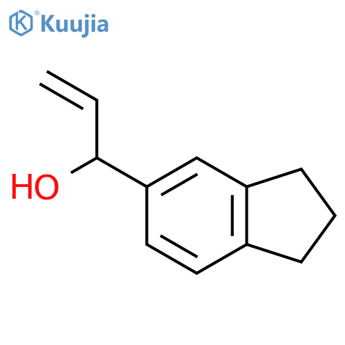 1-(2,3-dihydro-1H-inden-5-yl)prop-2-en-1-ol structure