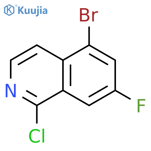 Isoquinoline, 5-bromo-1-chloro-7-fluoro- structure