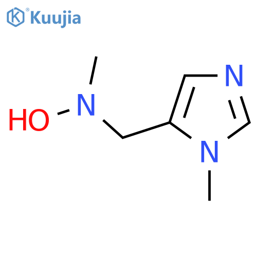 N-methyl-N-(1-methyl-1H-imidazol-5-yl)methylhydroxylamine structure