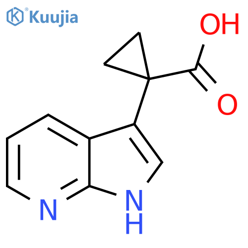 1-{1H-pyrrolo2,3-bpyridin-3-yl}cyclopropane-1-carboxylic acid structure