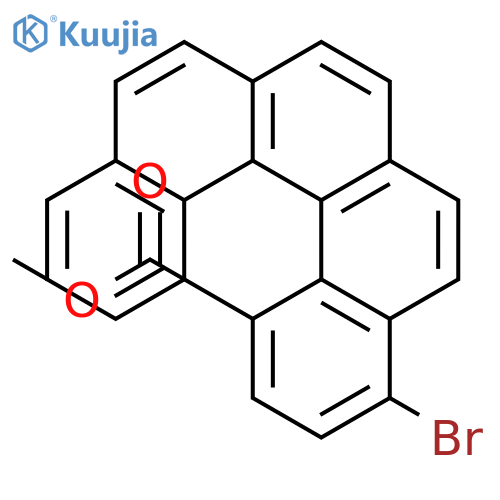 DIBENZO[C,G]PHENANTHRENE-10-CARBOXYLIC ACID, 7-BROMO-, METHYL ESTER structure