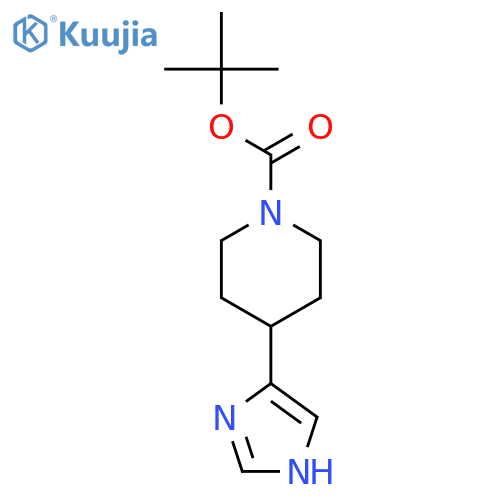 tert-Butyl 4-(1H-imidazol-4-yl)piperidine-1-carboxylate structure