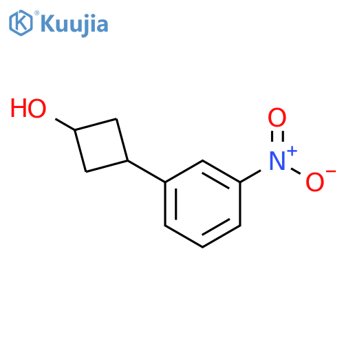 3-(3-nitrophenyl)cyclobutan-1-ol structure