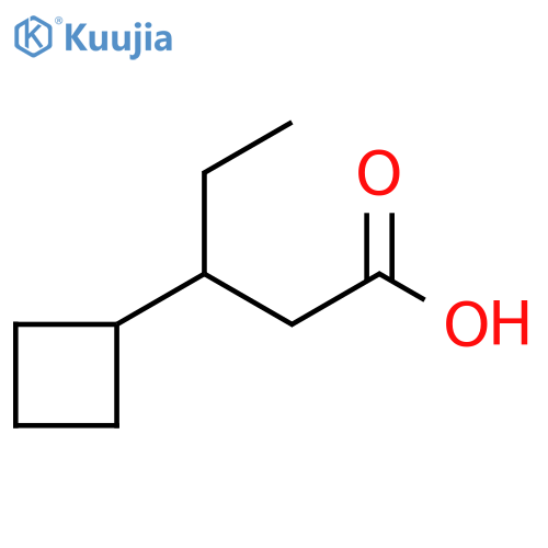 3-cyclobutylpentanoic acid structure