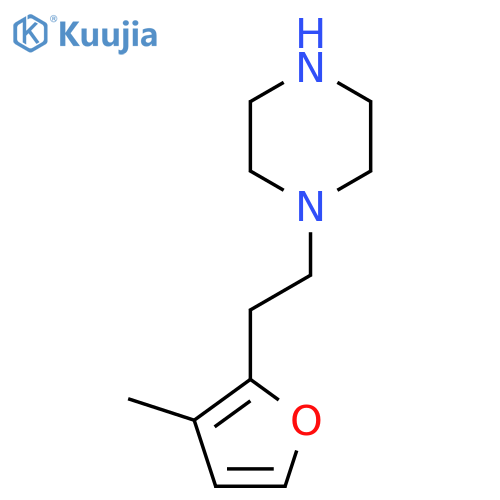 1-2-(3-methylfuran-2-yl)ethylpiperazine structure