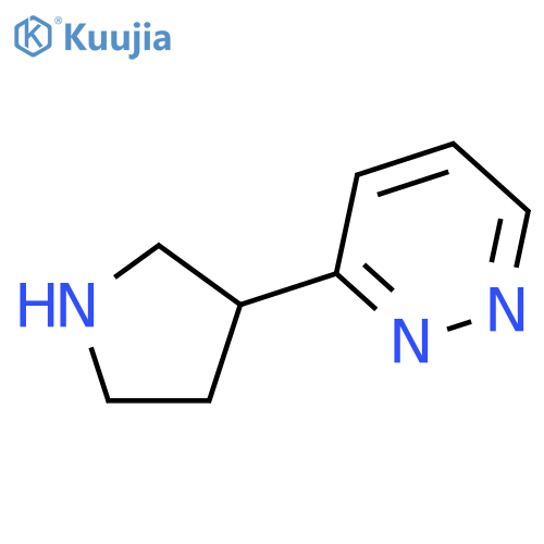 Pyridazine, 3-(3-pyrrolidinyl)- structure