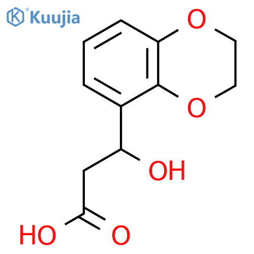 3-(2,3-dihydro-1,4-benzodioxin-5-yl)-3-hydroxypropanoic acid structure