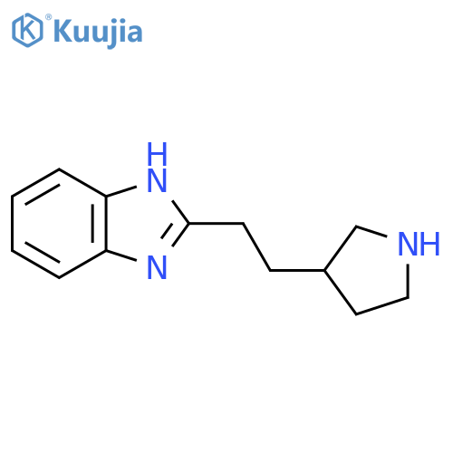 2-2-(pyrrolidin-3-yl)ethyl-1H-1,3-benzodiazole structure