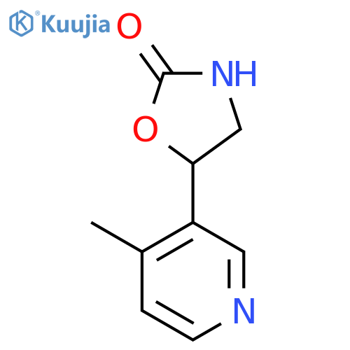 5-(4-methylpyridin-3-yl)-1,3-oxazolidin-2-one structure