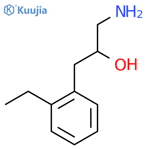 1-amino-3-(2-ethylphenyl)propan-2-ol structure