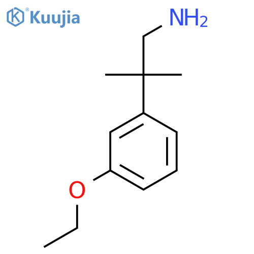 2-(3-ethoxyphenyl)-2-methylpropan-1-amine structure