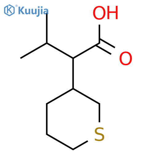 3-methyl-2-(thian-3-yl)butanoic acid structure