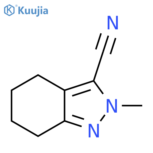 2-methyl-4,5,6,7-tetrahydro-2H-indazole-3-carbonitrile structure