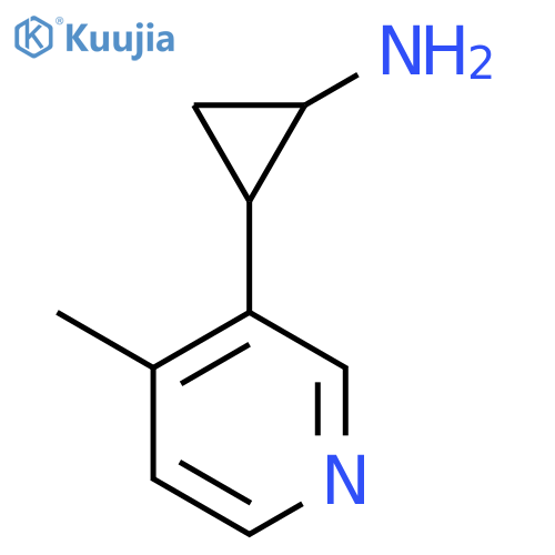 2-(4-methylpyridin-3-yl)cyclopropan-1-amine structure