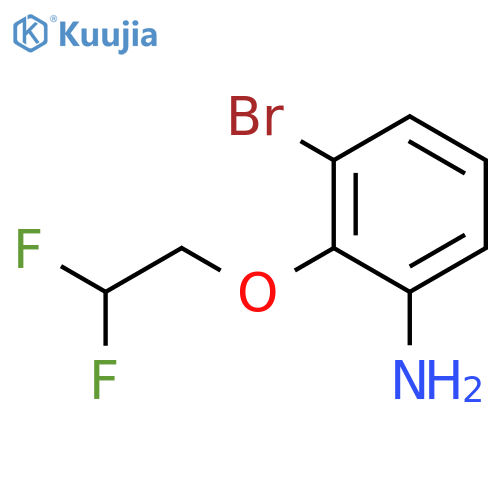 3-bromo-2-(2,2-difluoroethoxy)aniline structure