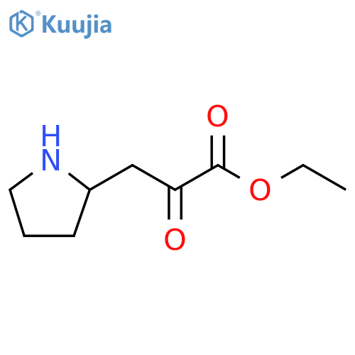ethyl 2-oxo-3-(pyrrolidin-2-yl)propanoate structure