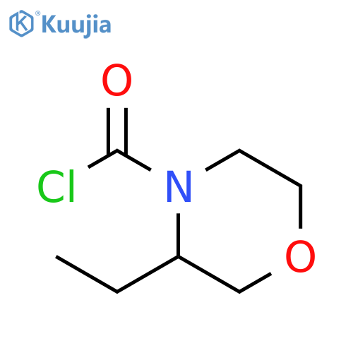 3-Ethylmorpholine-4-carbonyl chloride structure