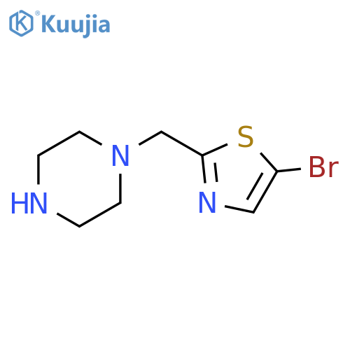 1-(5-bromo-1,3-thiazol-2-yl)methylpiperazine structure